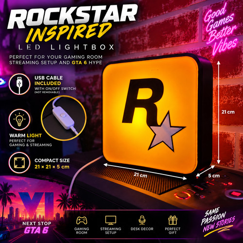 Lampada rockstar inspired led - rockstar,