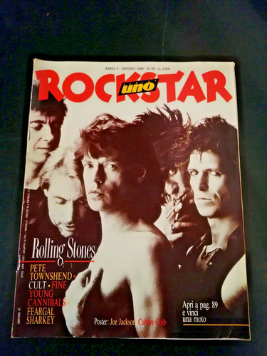 Rivista rockstar uno - rockstar, 1986