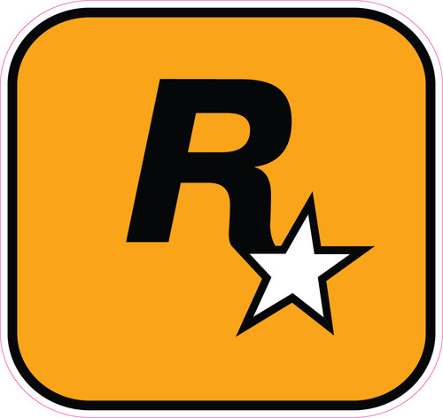 Rockstar logo vinyl sticker - logo,